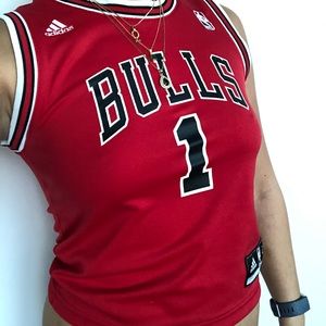 Bulls Derrick Rose Jersey Tank crop top